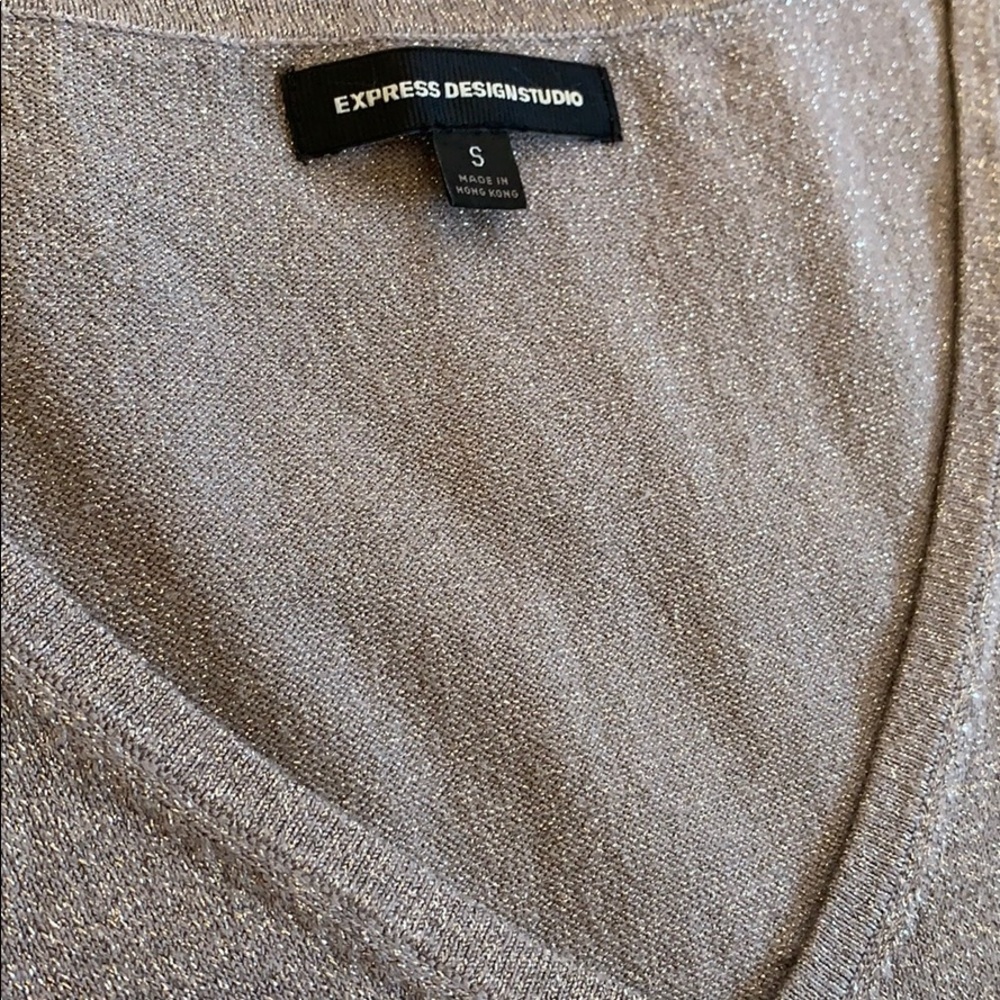 Shimmer Flutter Sleeve Top - Picture 2 of 5